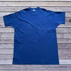 無地 ポケットTシャツ ネイビー 3XL ビッグサイズ　ストリート