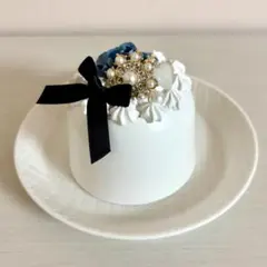 フェイクケーキ〜Silent blue〜（S）　推し活　ハンドメイドのサムネイル
