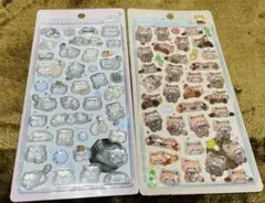 【正規品】ボンボンドロップシール　マヌルネコ　レッサーパンダ　動物　2点セット