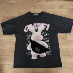 オリーブデオリーブ Tシャツ うさぎ グレー フリーサイズのサムネイル