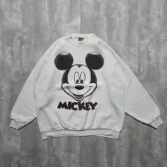 希少 90s オールドミッキー スウェット 古着vintage 人気デザインXL