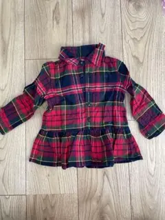 ラルフローレンキッズ　チェックシャツチュニック