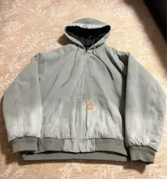 希少 グレー フルジップ フード付きパーカー