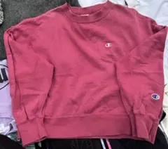 Champion ピンク スウェット Mサイズ