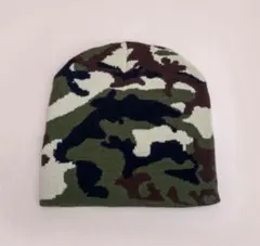 ビーニー　ニット帽　y2kグランジ　ストリート　迷彩　韓国　アメカジ