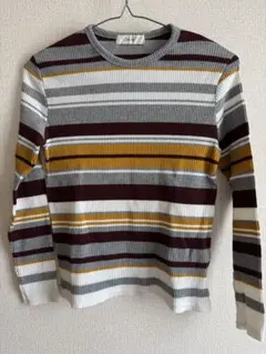 cepoストライプ 長袖 Tシャツ