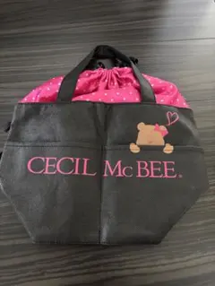 CECIL McBEE トートバッグ ピンク/ブラック