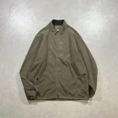 00s L.L.Bean フリースジャケット カーキ系 ドローコード付き 古着