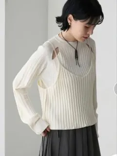 新品　定価4360 モノマート　forksy. ワンピ　2way トップス