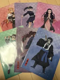 鬼滅の刃　アニプレックス　オンラインくじ　クリアファイル6枚セット