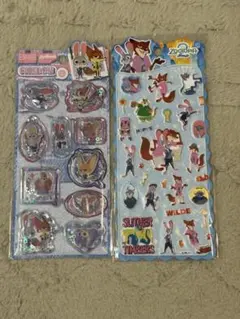 ズートピア 立体 シール ぷっくりシール ウォーターシール 3Dシール