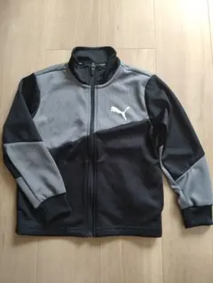 PUMA キッズジャージ 120 黒/グレー