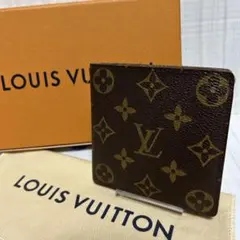 良品 ルイヴィトン ダミエ ポルトフォイユ マルコ 二つ折り財布 N62664
