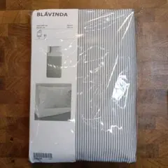 新品 イケア IKEA BLAVINDA 掛布団カバー 枕カバー グレー