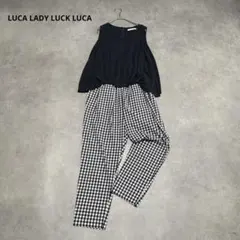 LUCA LADY LUCK LUCA ギンガム柄 オールインワン 日本製のサムネイル