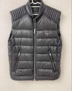 美品 52/XL相当 PRADA プラダ パッカブル ダウンベスト ライトダウン