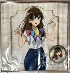 響け！ユーフォニアム 真由 セガラッキーくじ ハンドタオル ふわふわバッジ