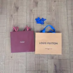 Cartier & Louis Vuitton ショップ袋 2点セット