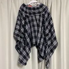 ACDC RAG 2wayドレープ変形スカート BLACK TARTAN