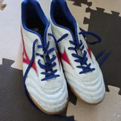 Mizuno フットサルシューズ 27.5cm ホワイト/レッド/ブルー