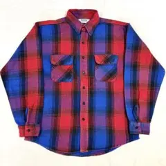 80s FIVE BROTHER ネルシャツ USA製 ヘビネル 好配色