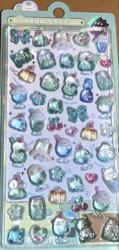 1点のみ　ボンボンドロップシール　it’s fun! グリーン　海外　正規品