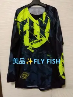 FLY FISH 長袖シャツ ネオンイエロー/ブラック