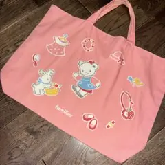 familiar ファミリア トートバッグ ピンクのサムネイル