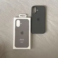 iPhone16 純正同等品シリコンケース グレー