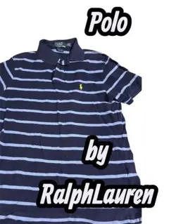 【古着】Polo by Ralph Lauren ポロシャツ　半袖　ボーダー