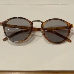 ブラウン オーバル型 サングラス