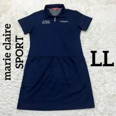 marie claire SPORT ゴルフ　ワンピース　LL ネイビーのサムネイル