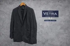 VETRA フレンチワーク テーラードジャケット 黒　ステンレス　ラメ