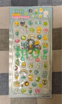 ☆新品未開封☆Puffy Greenストーンつきジュエルプチドロップシール
