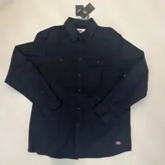 新品未使用タグ付きDickies ブラック黒長袖シャ秋服メンズディッキーズ綿