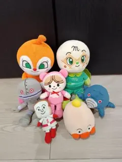 アンパンマンキャラクター ぬいぐるみ 7体セット