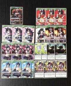 t*o様 ホロライブ ホロカ 緑 大神ミオ デッキパーツ まとめ売り