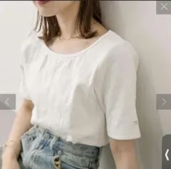 mystic リブチビTシャツ オフホワイトのサムネイル