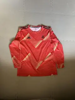 日本大学ラグビー adidas ラグビー 長袖 プラクティスシャツ レッド XOのサムネイル
