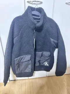 Calvin Klein ブラック フリースジャケット