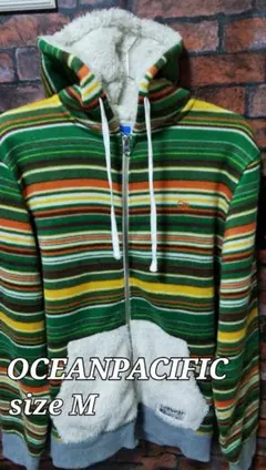 オーシャン　パシフィック　ジップ　アップ　パーカー　防寒　ボア　スウェット