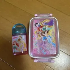 ディズニープリンセス 弁当箱とおしぼり入れセット