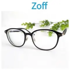 Zoff ゾフ メガネ 眼鏡 ボストン ブラック ゴールド ウェリントン 軽量