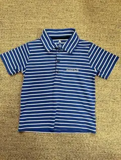 mont-bell 青白ストライプ シャツ　ポリエステル100% 速乾