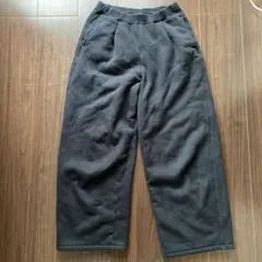 t*e様 UNIQLO ブラック ボアスウェットパンツ 160サイズ