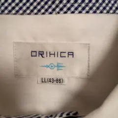 ORIHICA ボタンダウンシャツ LL(43-86)ホワイト 長袖ワイシャツ