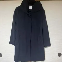 ネイビーコート ウール混合