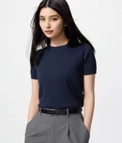 UNIQLO UVカットクルーネックニット