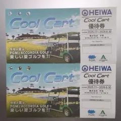 ♧Cool Cart 優待券2枚♧有効期限：2026/6♧20260606 - メルカリ