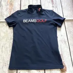 BEAMS GOLF モックネックシャツ ネイビー Sのサムネイル